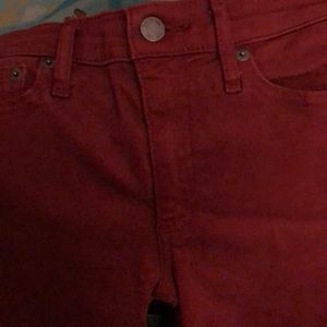 Gap 1969 brick red jeans